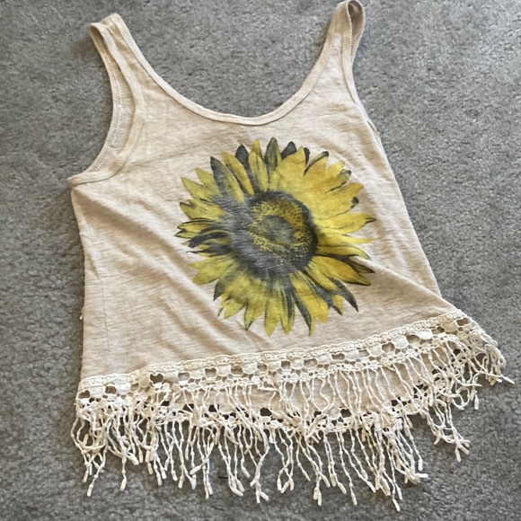 💵3 for $20✅Blu planet women’s sunflower bohemian tank top small - Picture 2 of 8